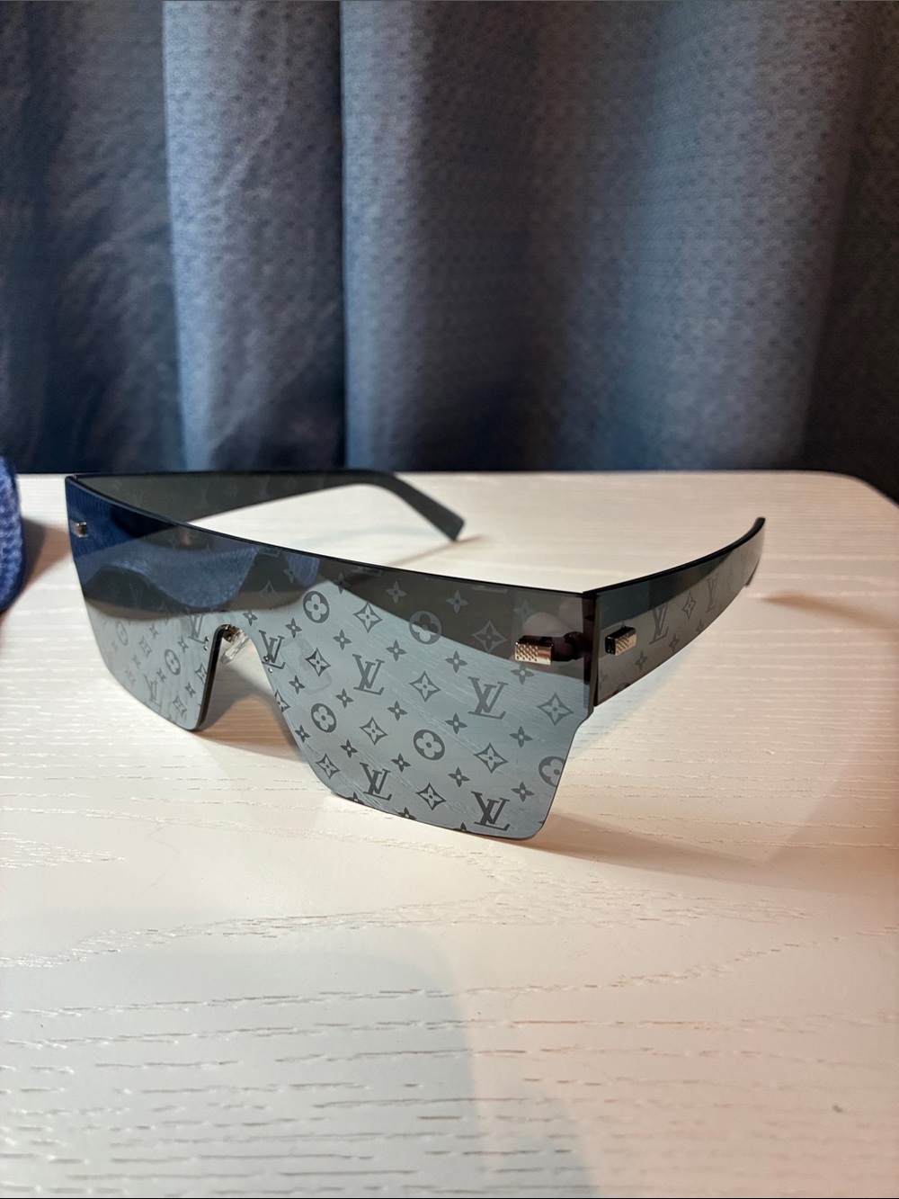 Louis Vuitton Gray Monogram Shield Sunglasses